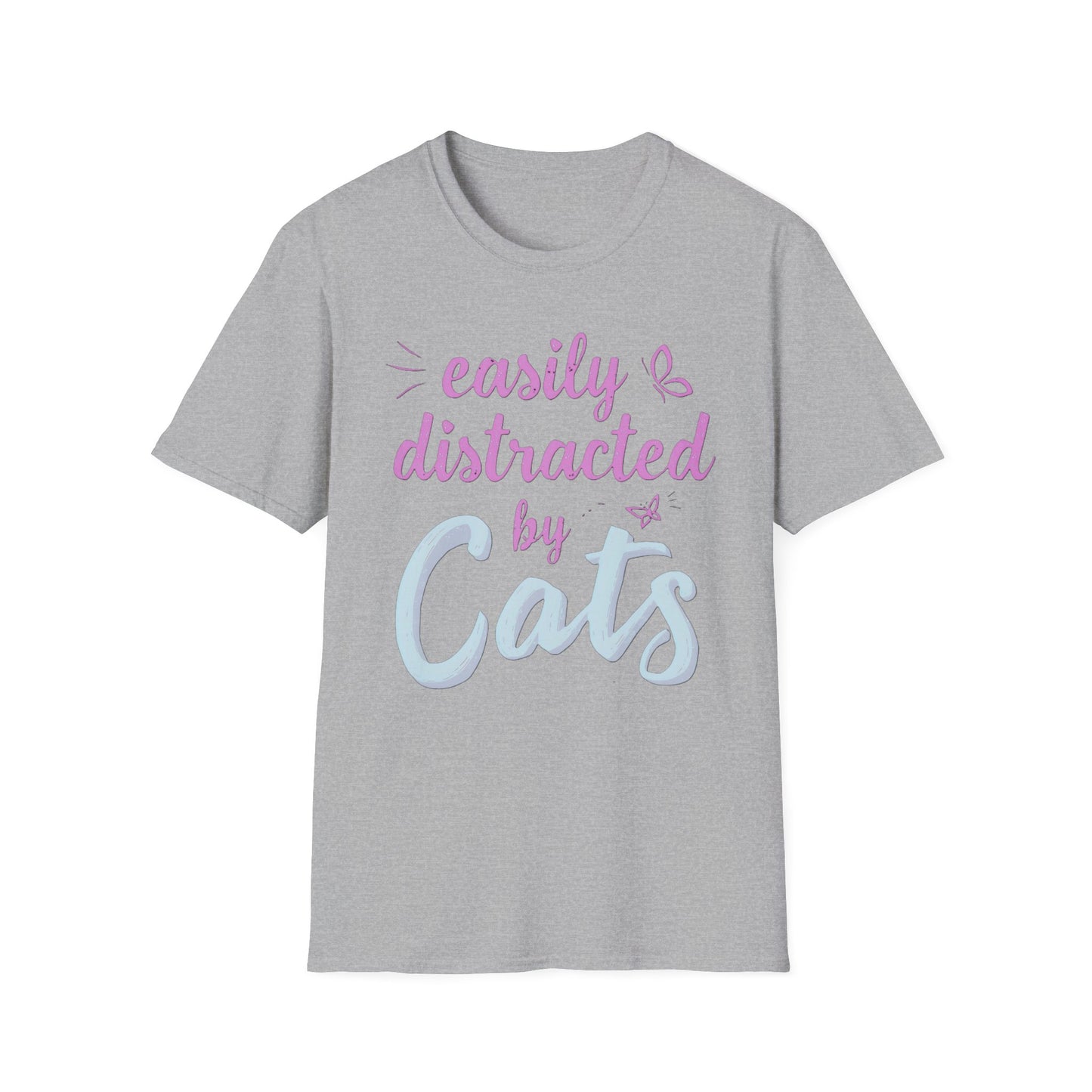 Easily Distracted by Cats T-Shirt