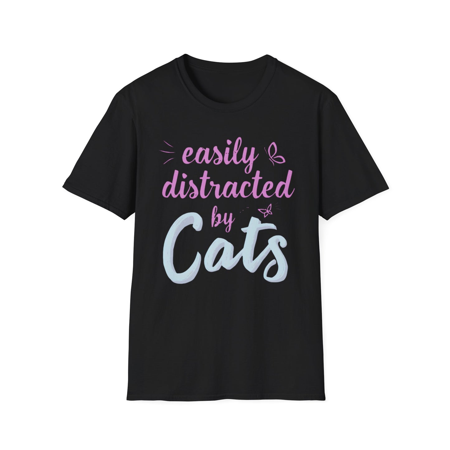 Easily Distracted by Cats T-Shirt