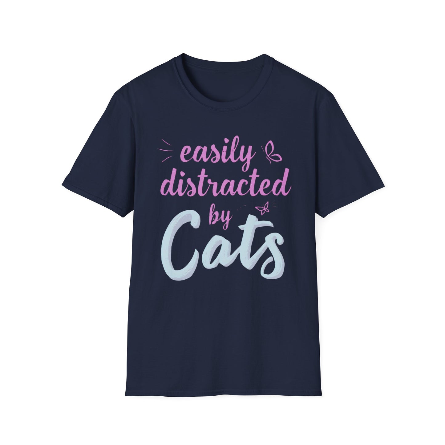 Easily Distracted by Cats T-Shirt