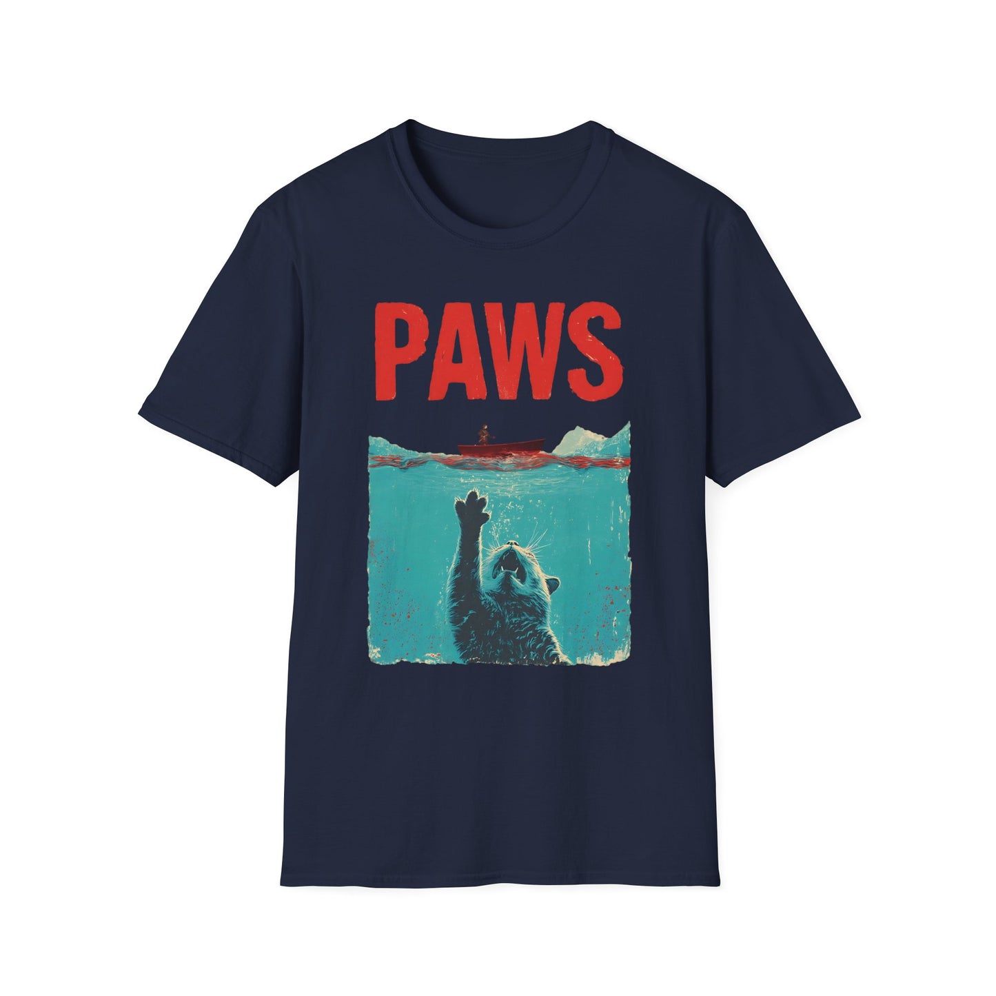PAWS Funny Cat Parody T-Shirt