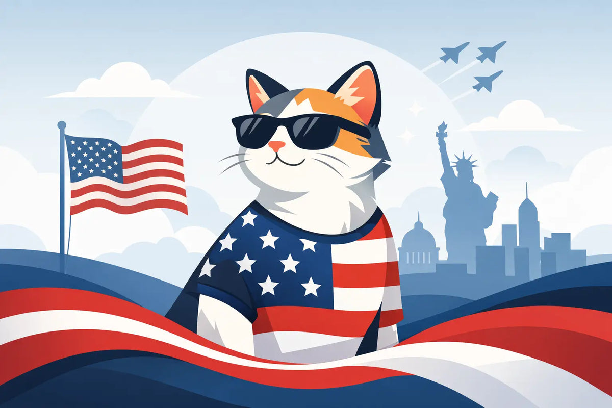 Patriotic Cat T Shirt Done Right