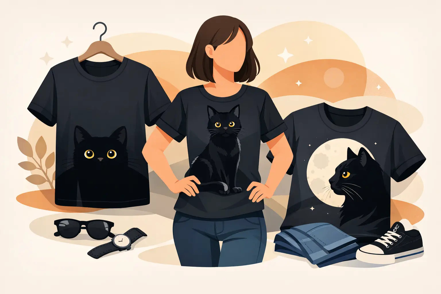 Black Cat Shirt Styles That Actually Look Good