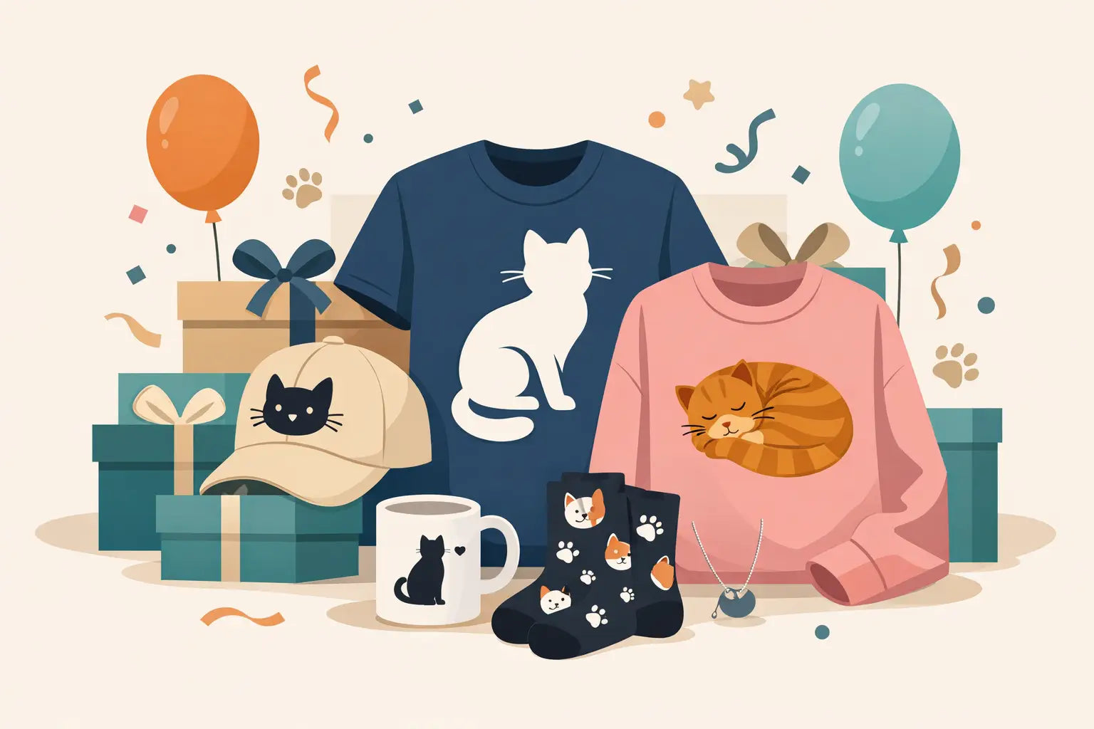 Cat Lover Apparel for Birthdays That Gets Worn