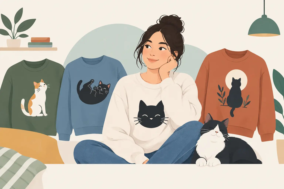 Graphic Sweatshirts for People Who Prefer Cats