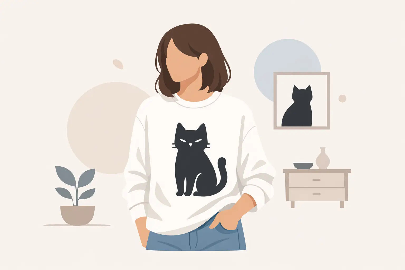 Minimalist Cat Sweatshirt Style That Just Works