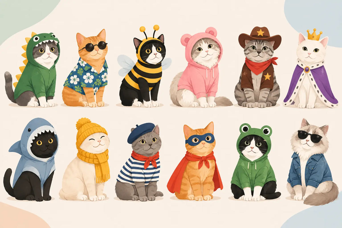 12 Funny Cat Outfit Ideas Examples You'll Wear