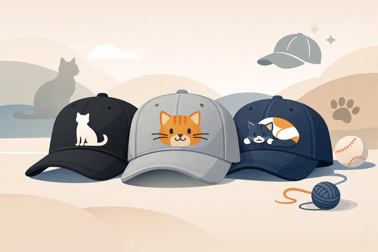 Cat Themed Baseball Caps That Actually Wear Well