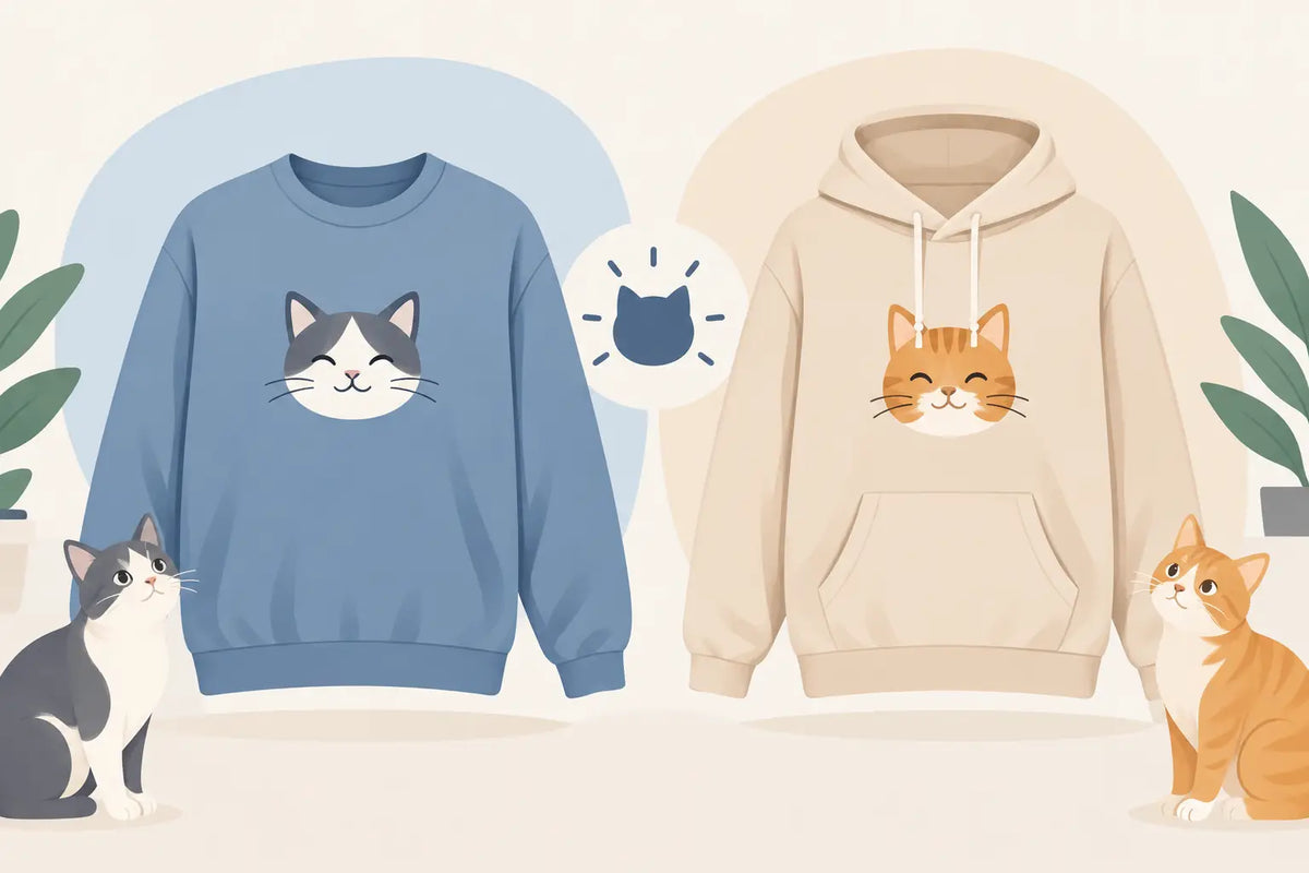 Cat Sweatshirt vs Cat Hoodie: Which Fits?