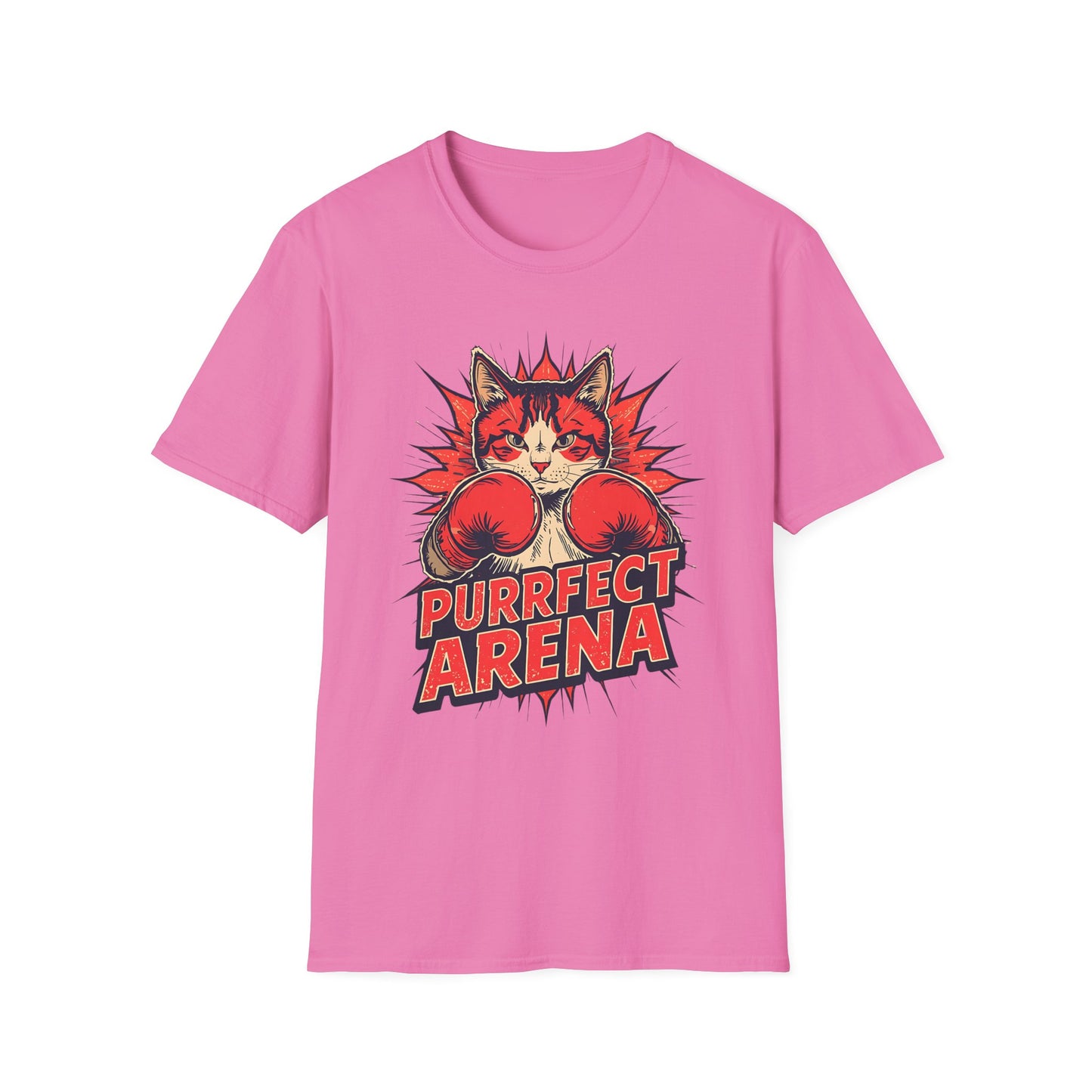 Boxing Cat "Purrfect Arena" T-Shirt