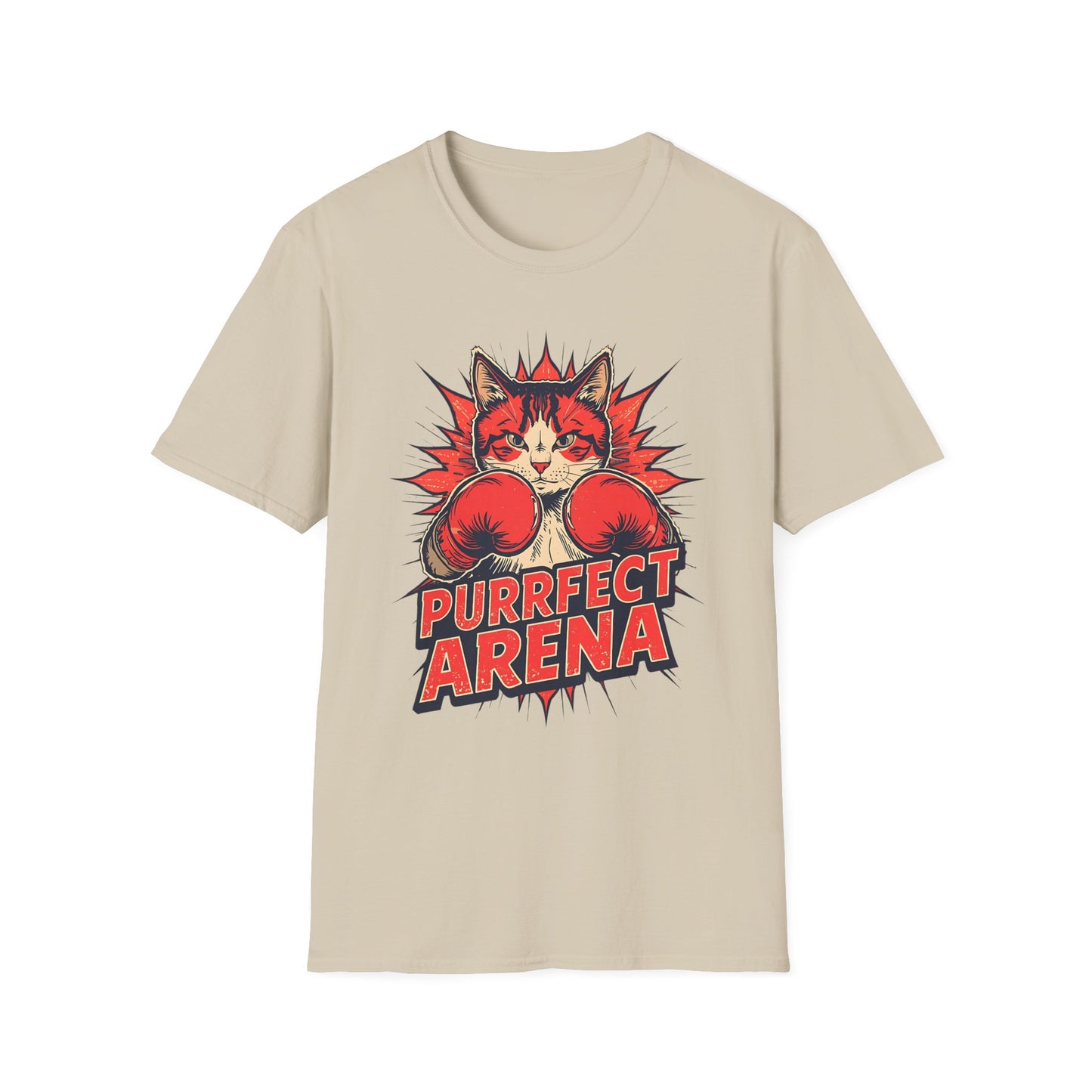 Boxing Cat "Purrfect Arena" T-Shirt
