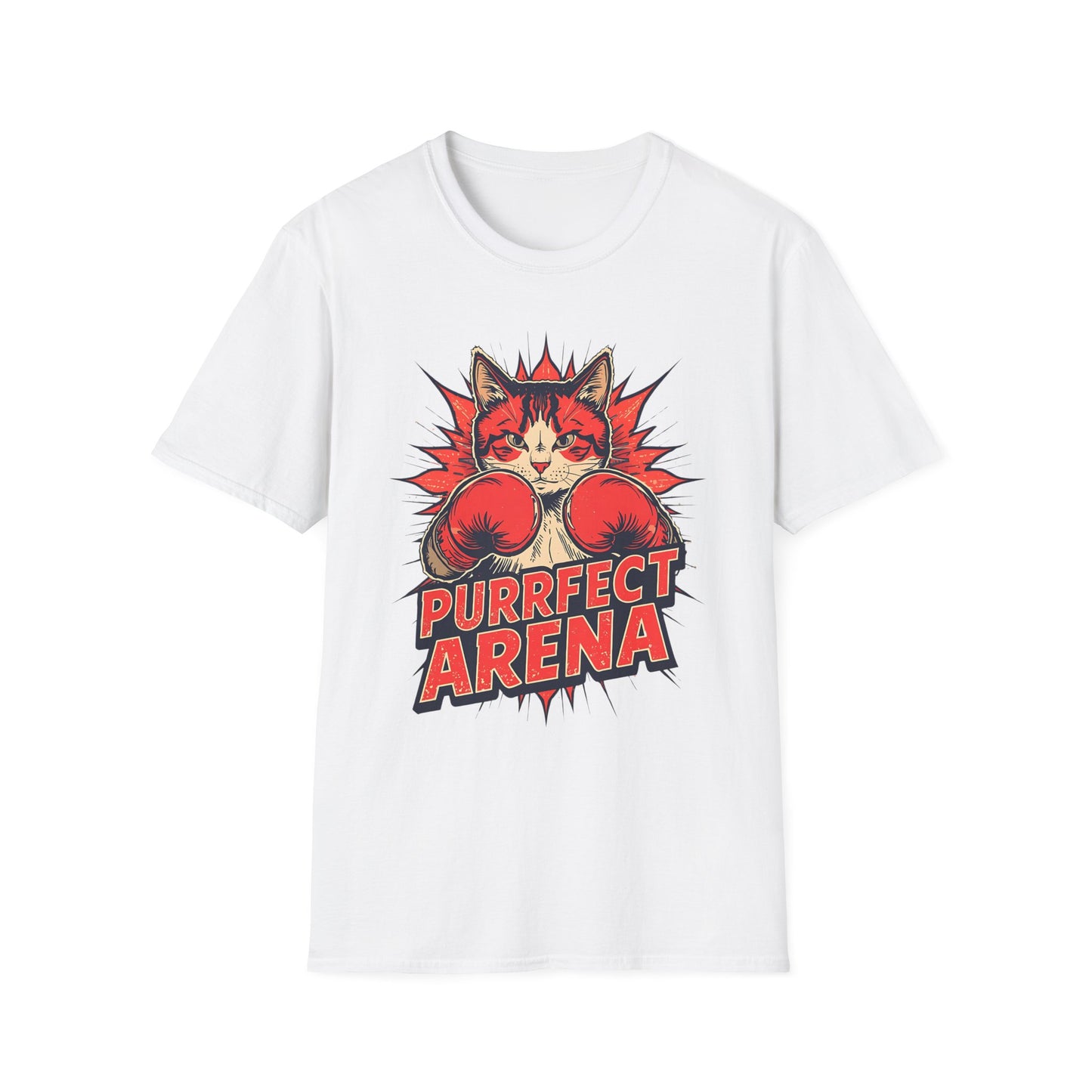 Boxing Cat "Purrfect Arena" T-Shirt