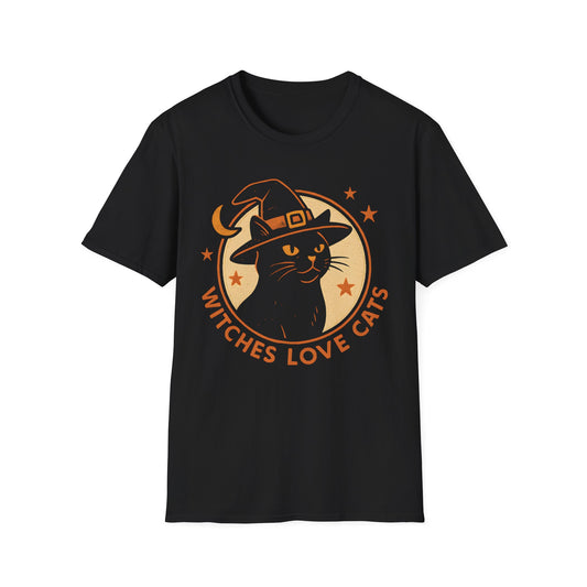 Witches Love Cats Halloween T-Shirt