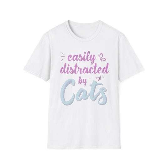 Easily Distracted by Cats T-Shirt