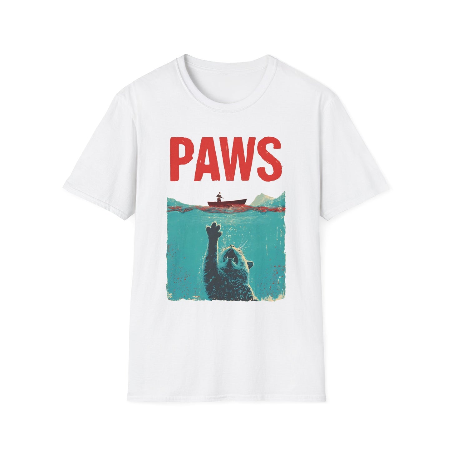PAWS Funny Cat Parody T-Shirt