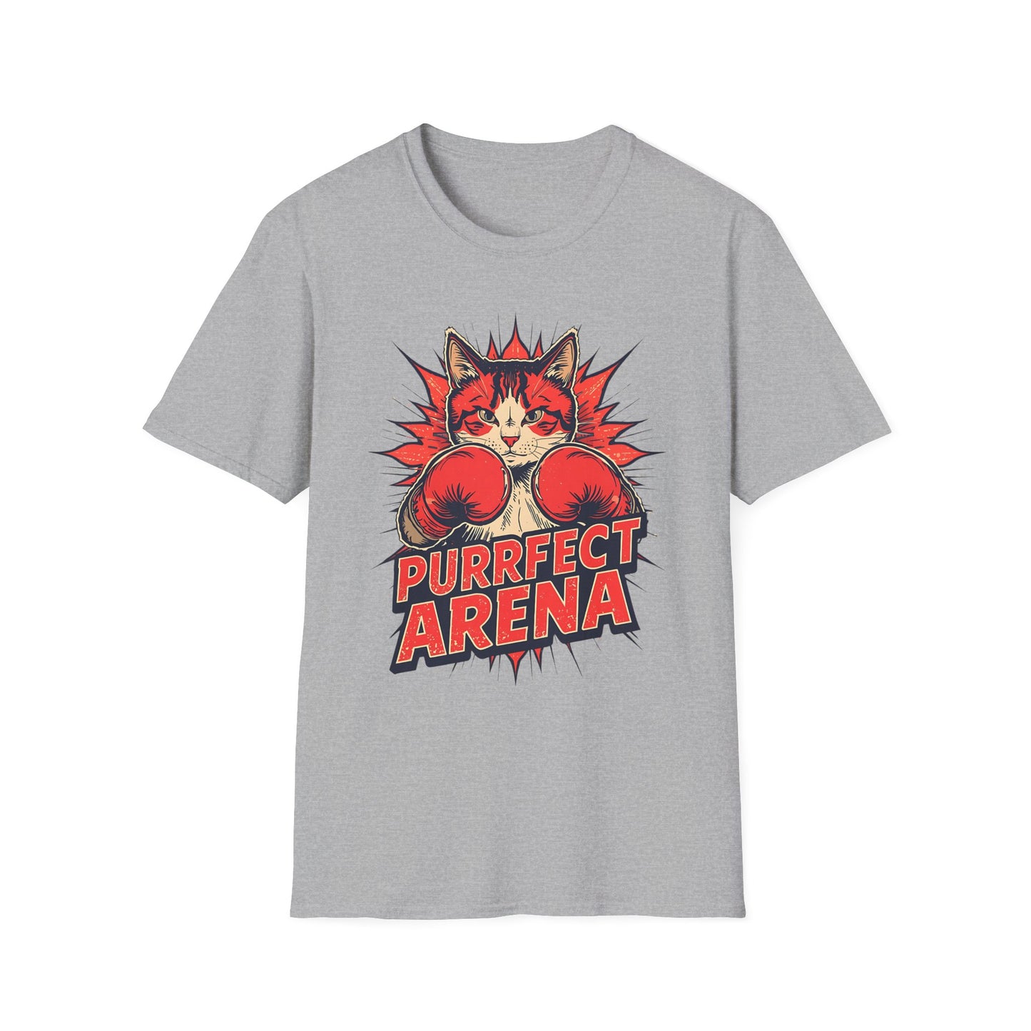 Boxing Cat "Purrfect Arena" T-Shirt