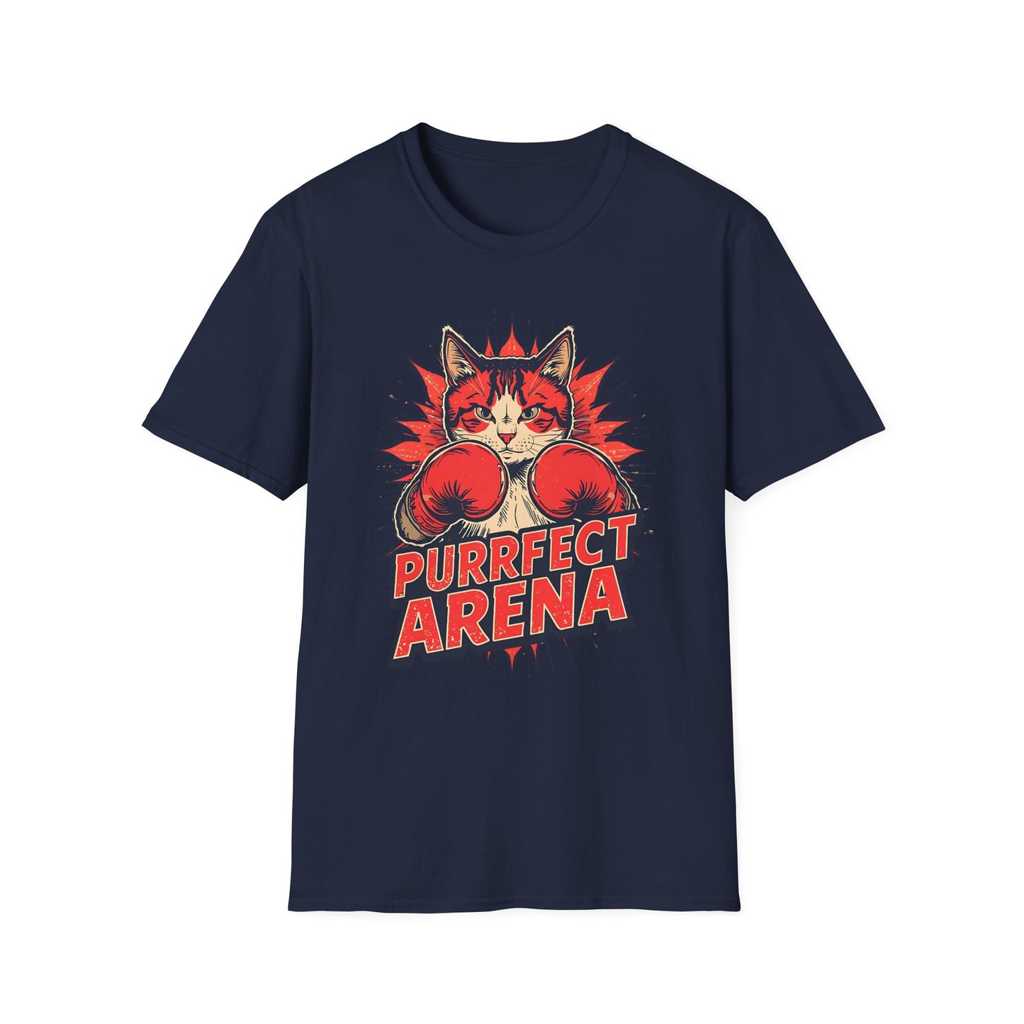 Boxing Cat "Purrfect Arena" T-Shirt