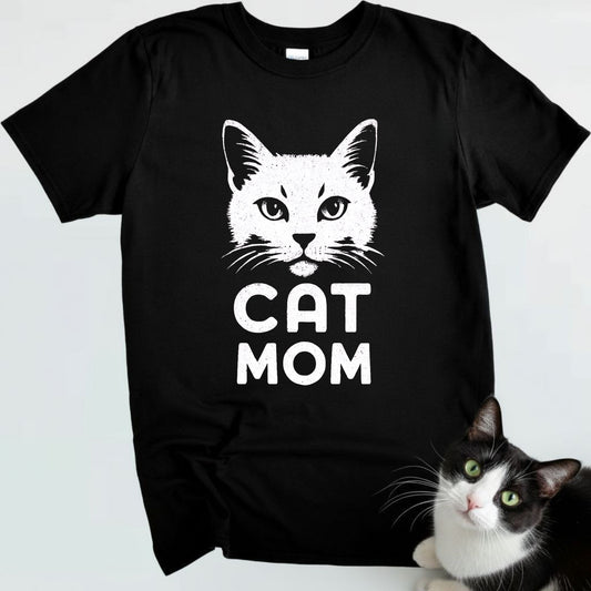Cat Mom Vintage Face T-Shirt