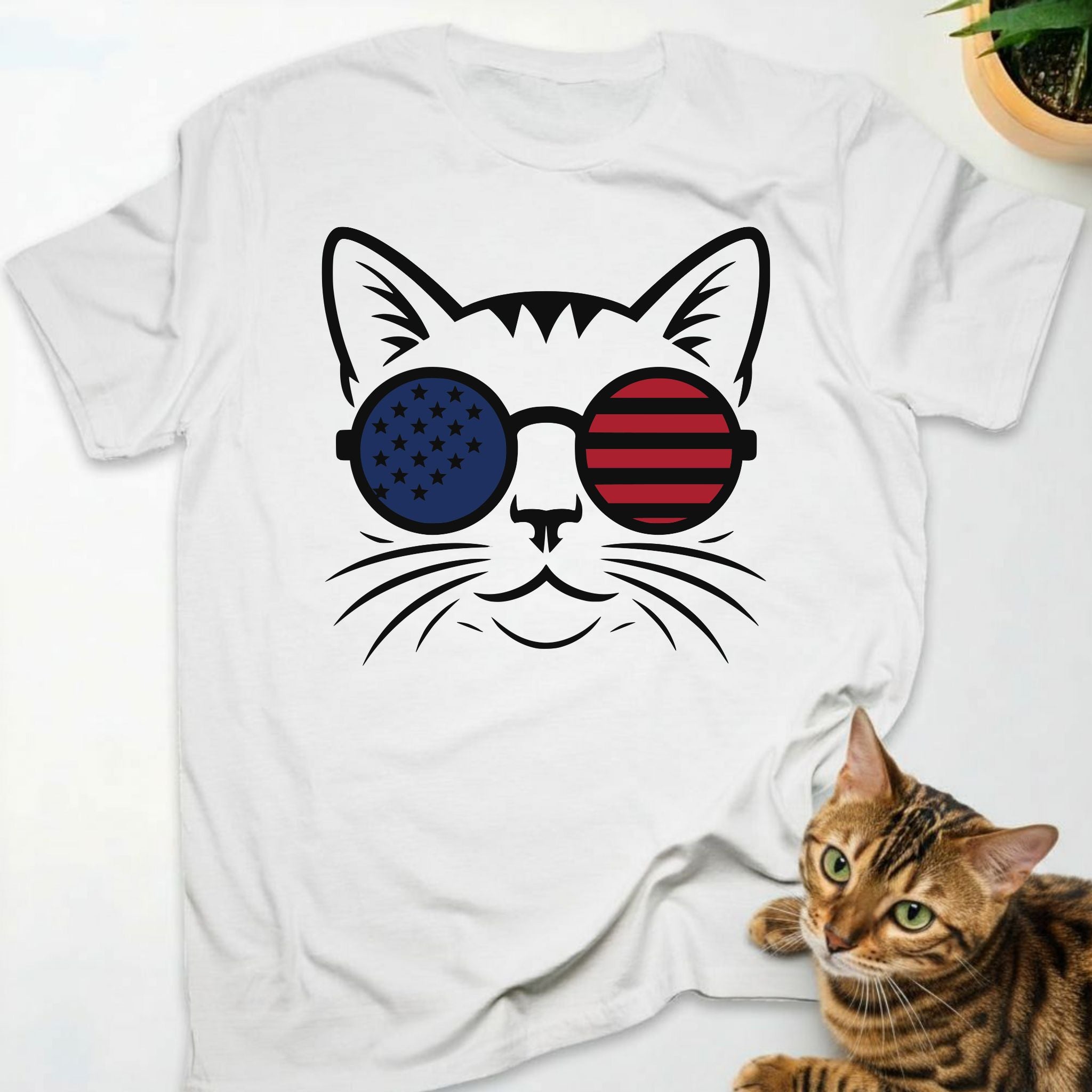 Patriotic Cat T-Shirt