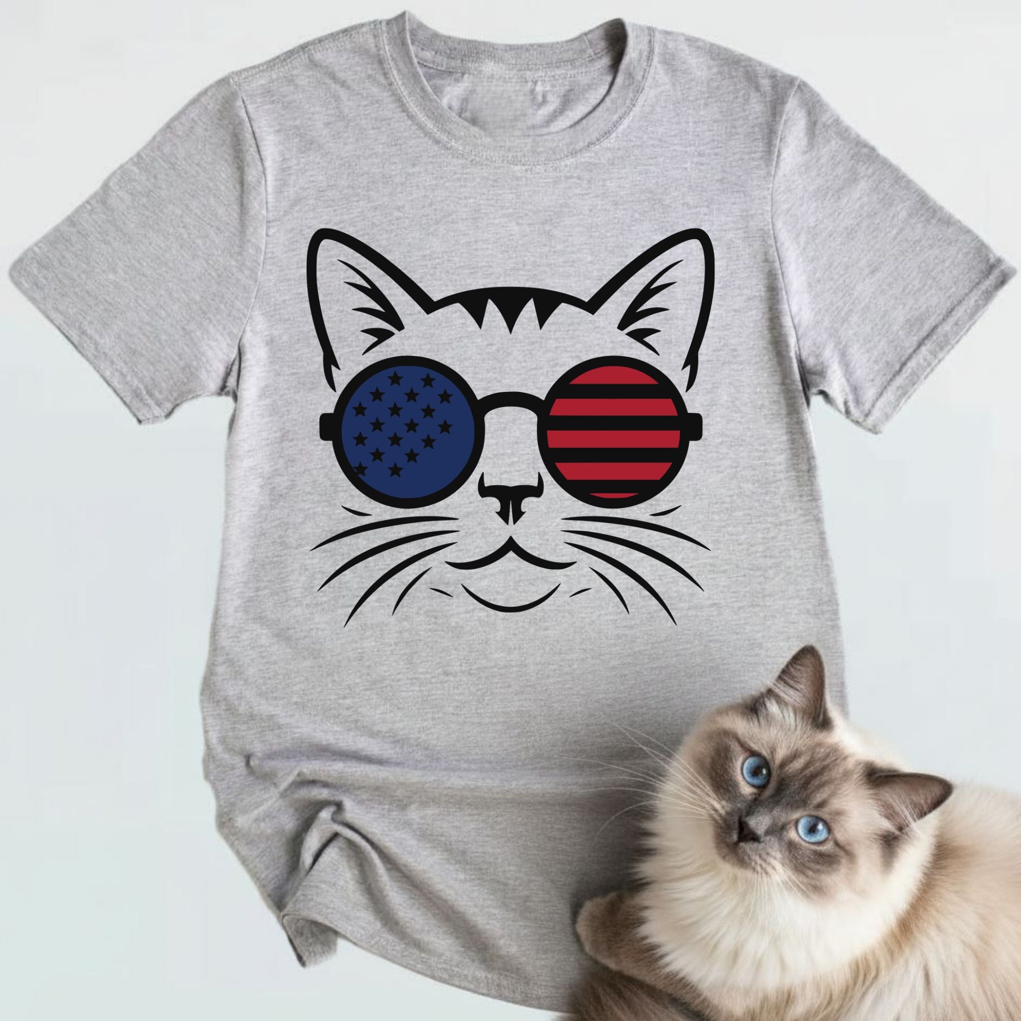 Patriotic Cat T-Shirt