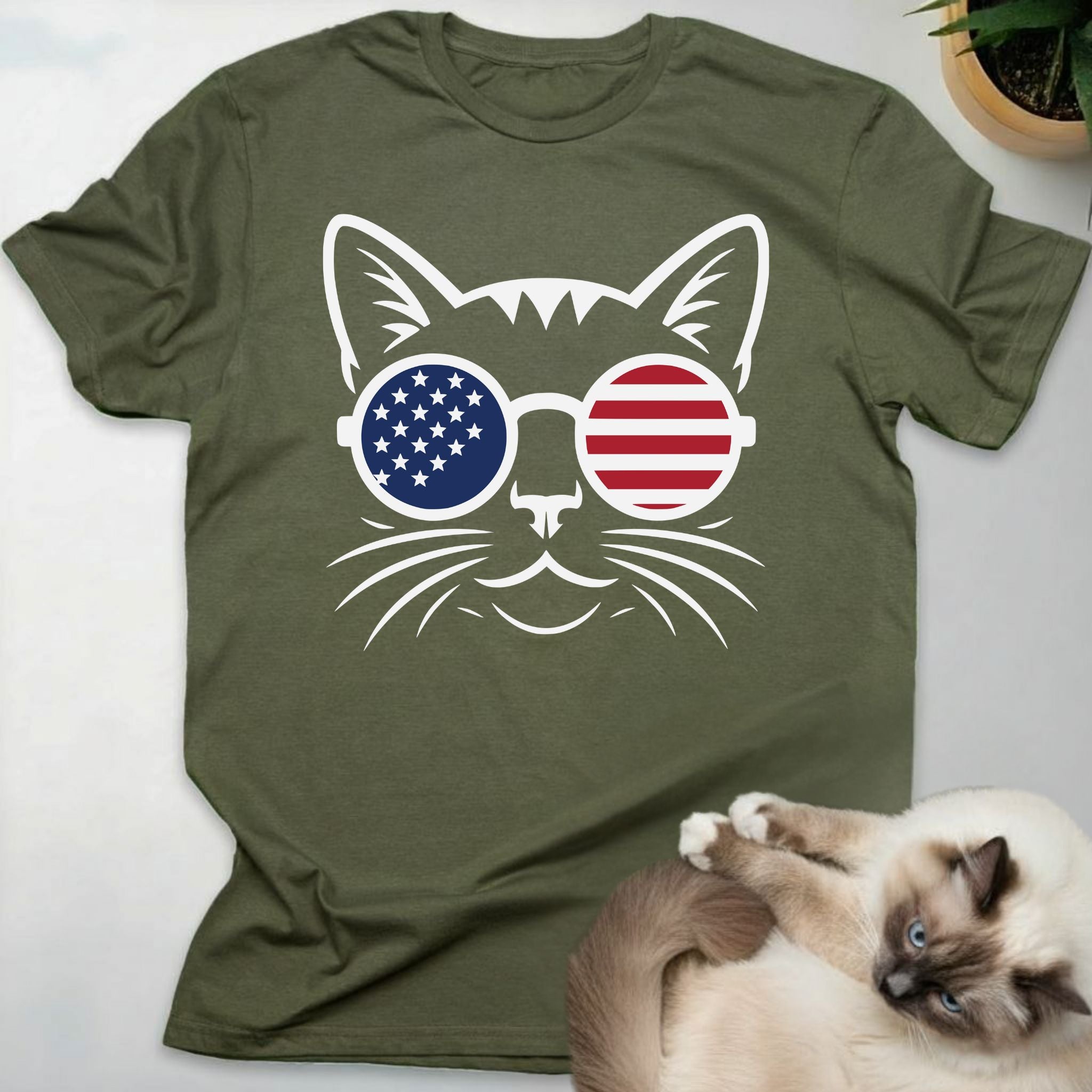 Patriotic Cat T-Shirt
