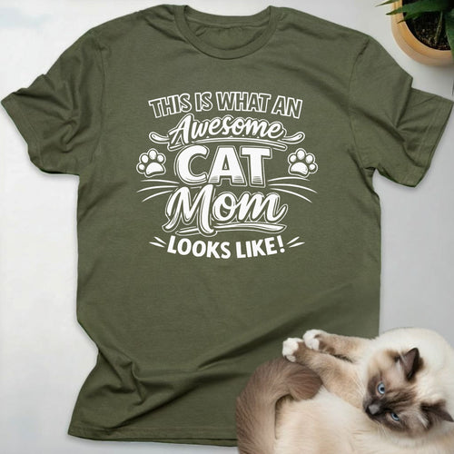 Awesome Cat Mom T-Shirt