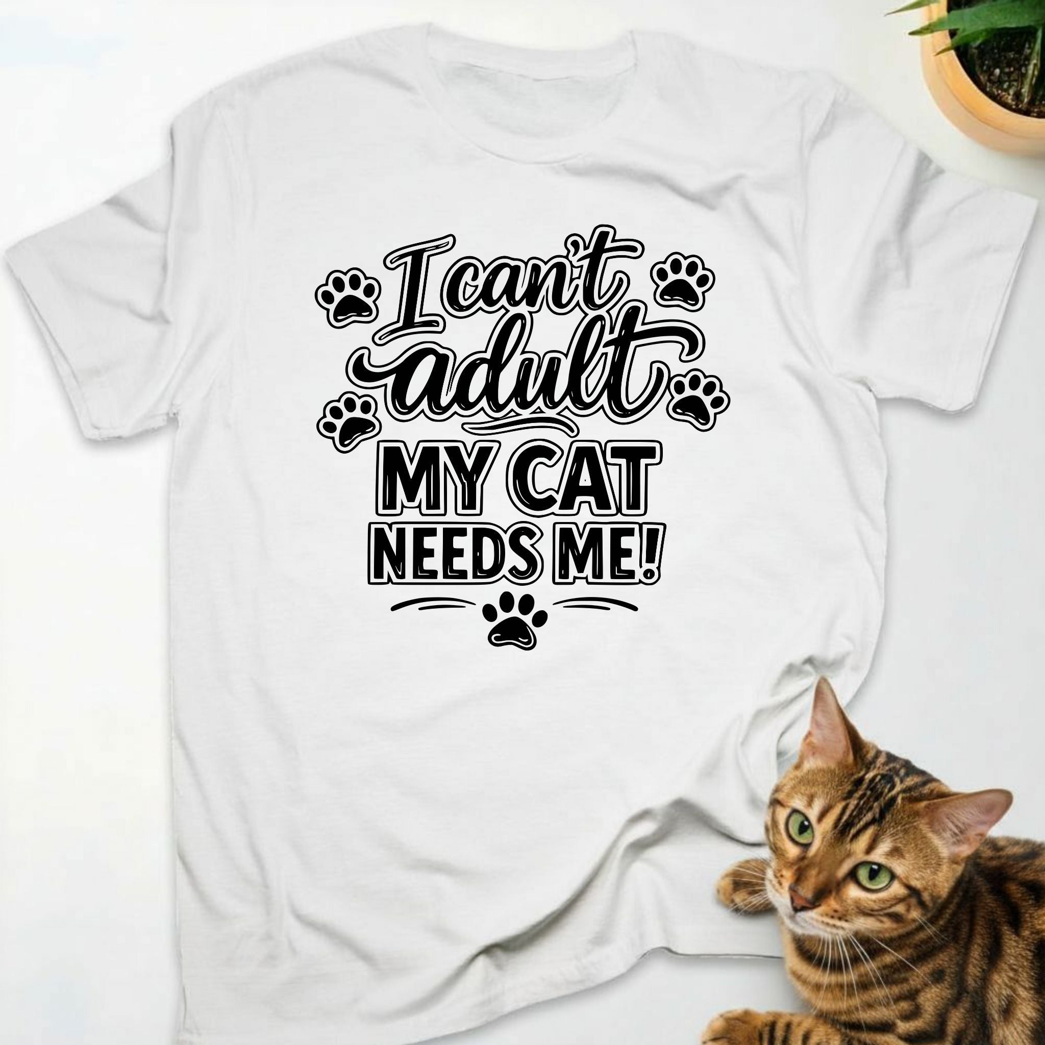 I can't adult, my cat needs me!
