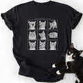 Black Kitten Collection 1996 Grid T-Shirt with cat illustration