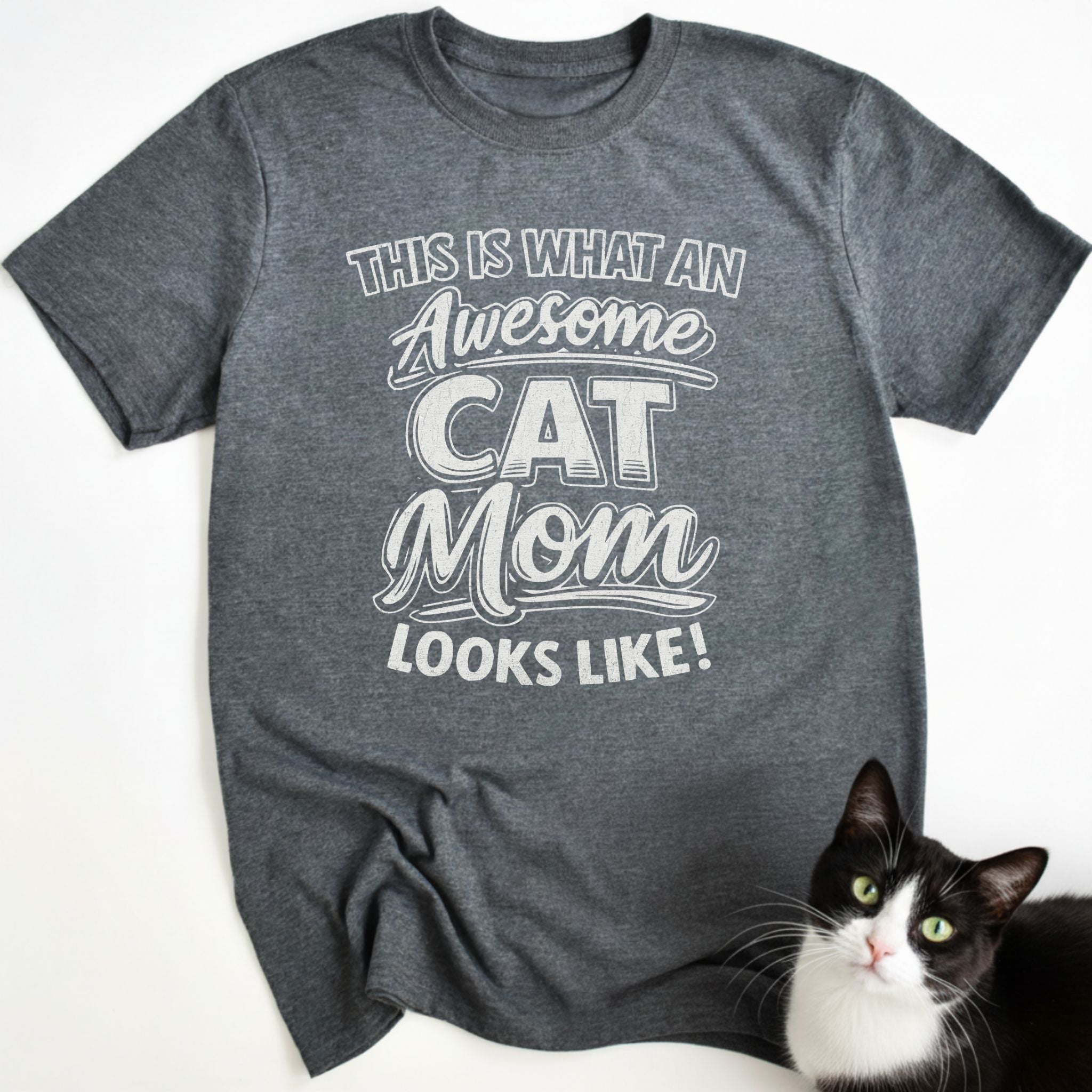 Awesome Cat Mom T-Shirt