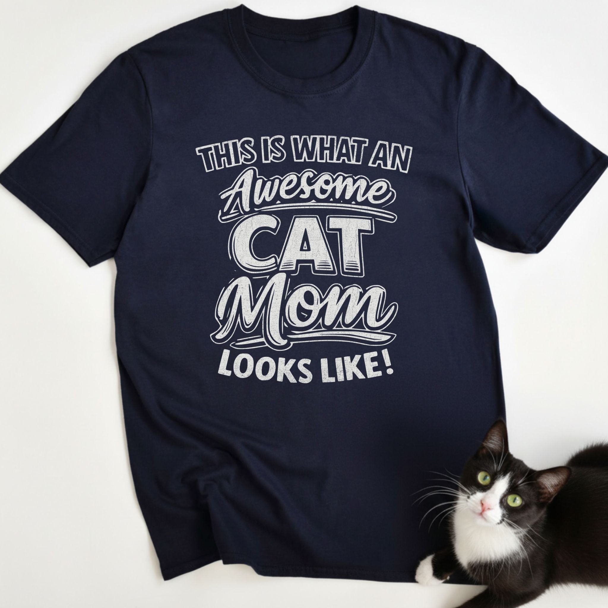 Awesome Cat Mom T-Shirt