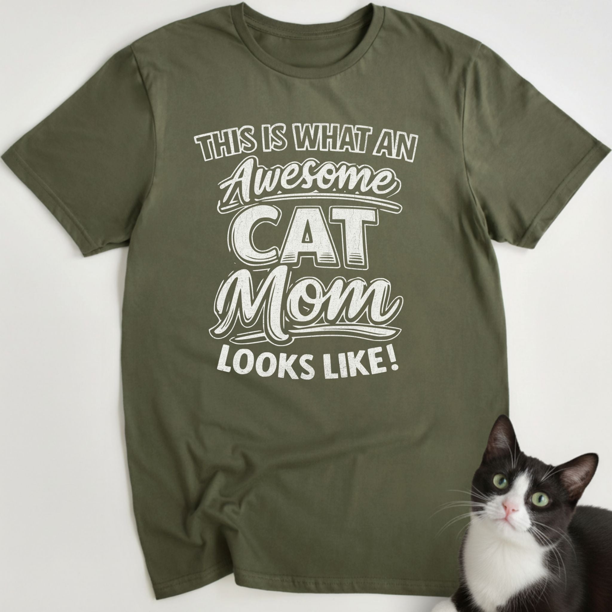 Awesome Cat Mom T-Shirt
