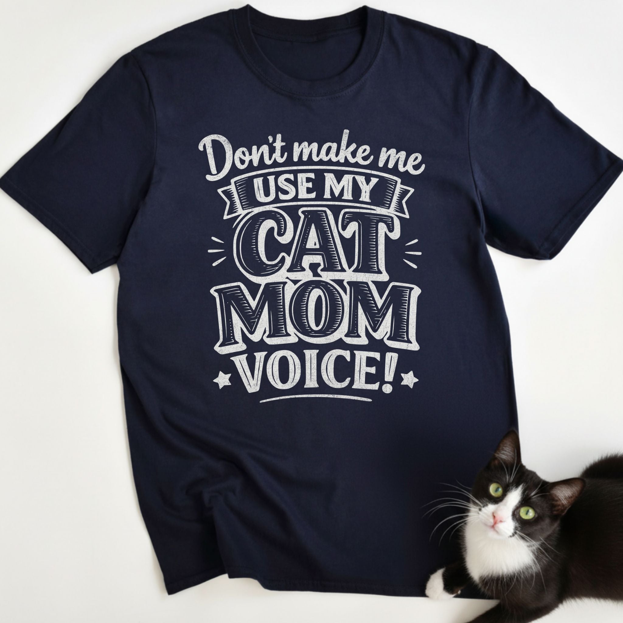 Cat Mom Voice T-Shirt