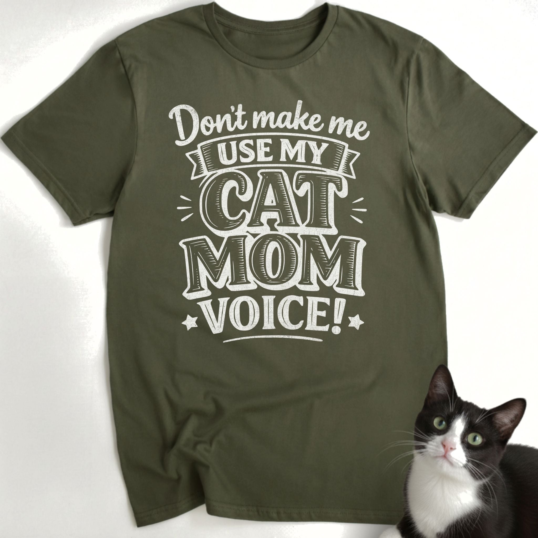 Cat Mom Voice T-Shirt