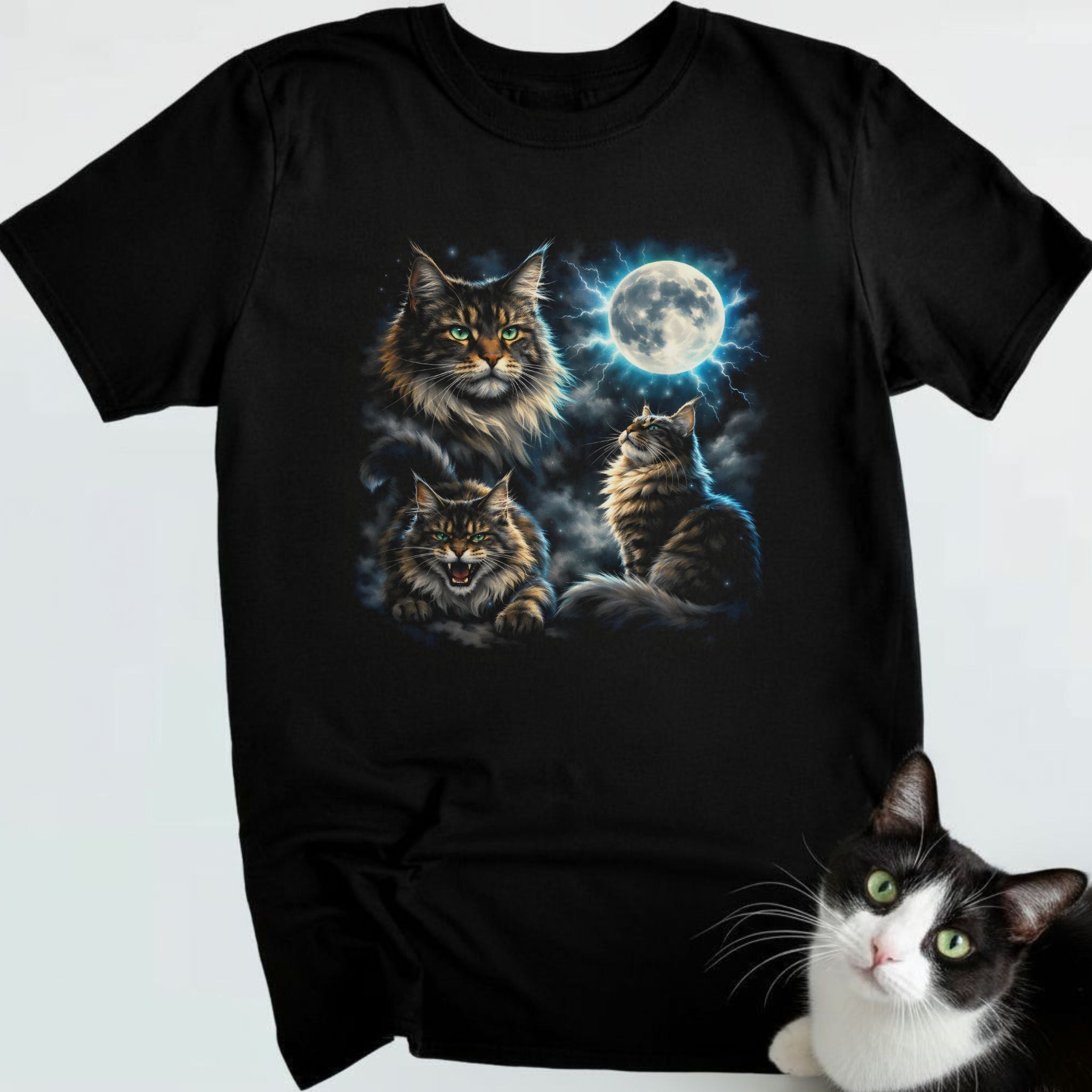 Moonlit Maine Coon T-Shirt