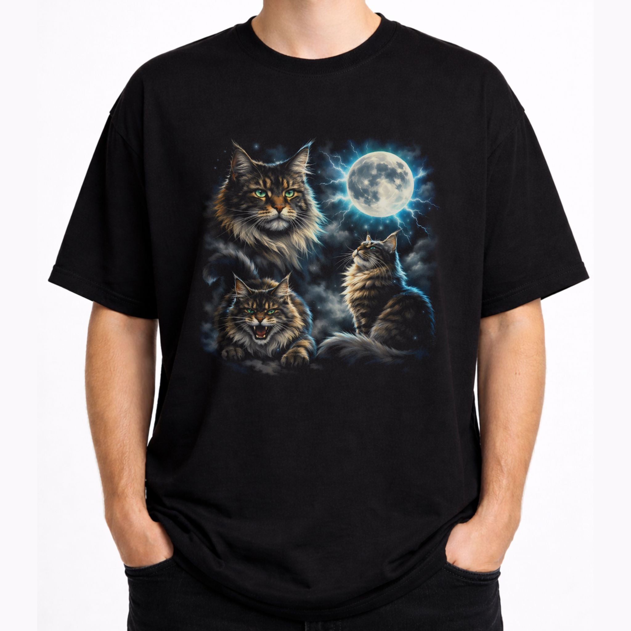 Moonlit Maine Coon T-Shirt