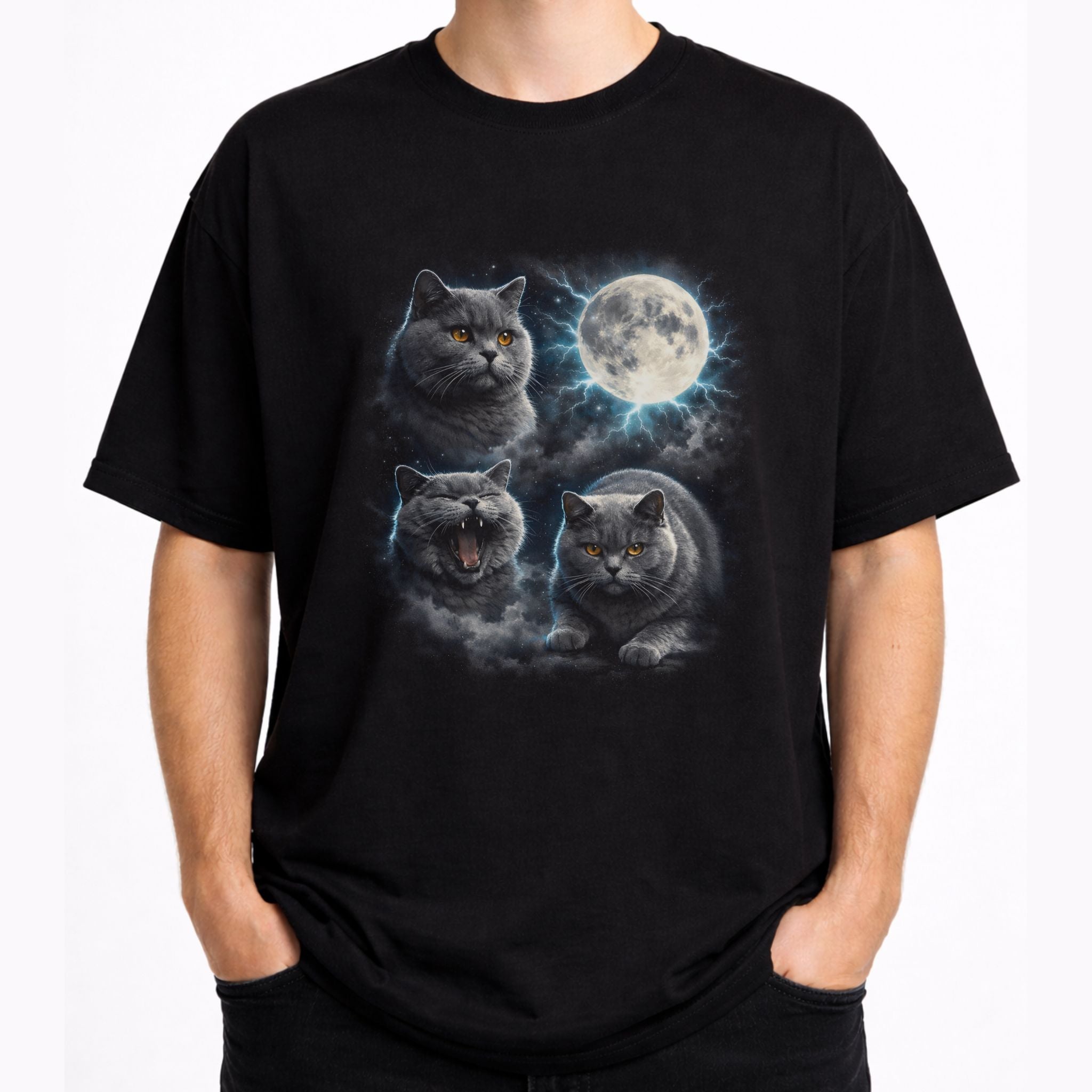 Moonlit British Shorthair T-Shirt