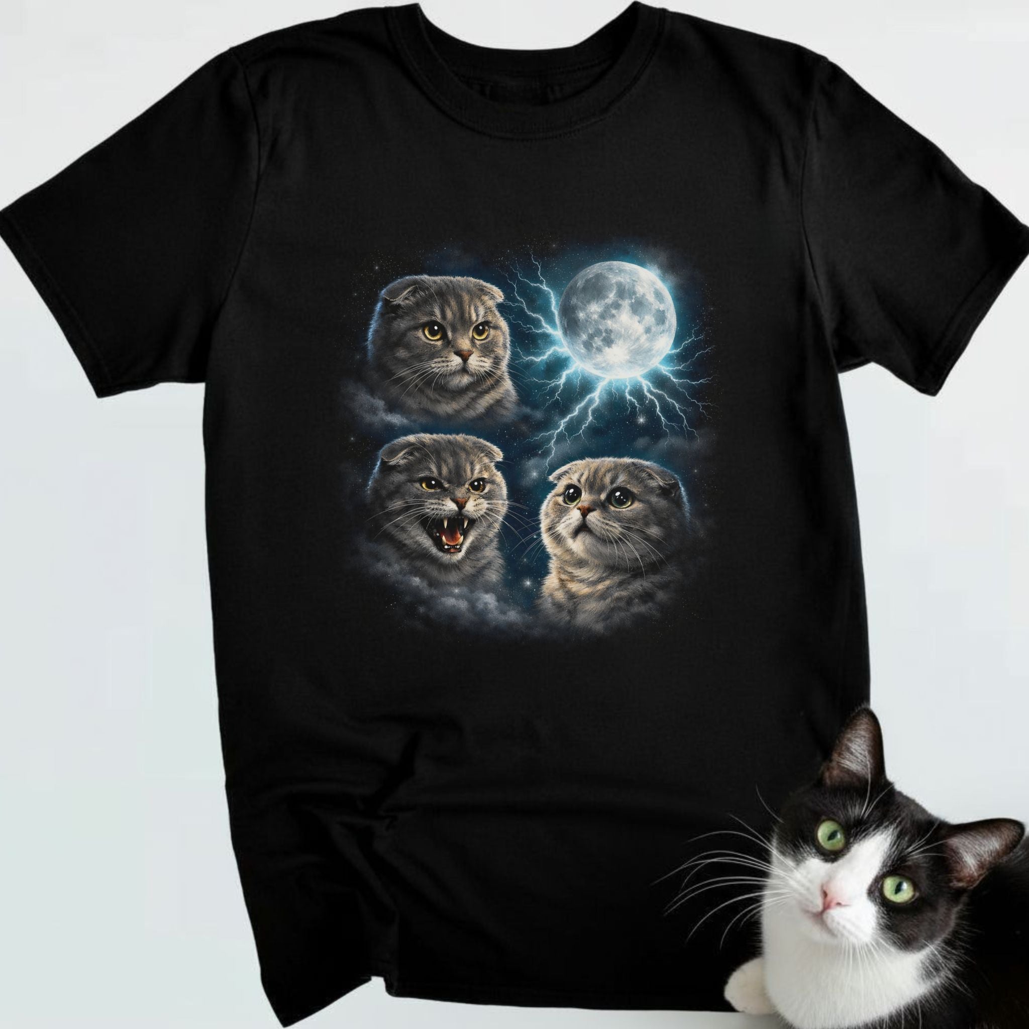 Moonlit Scottish Fold T-Shirt