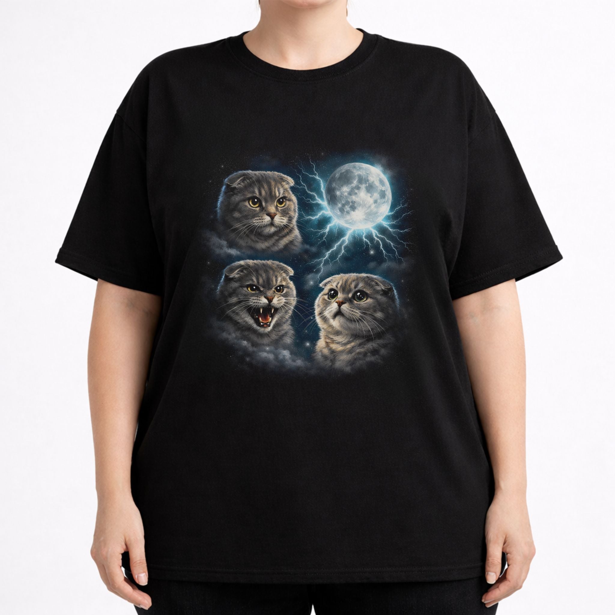 Moonlit Scottish Fold T-Shirt