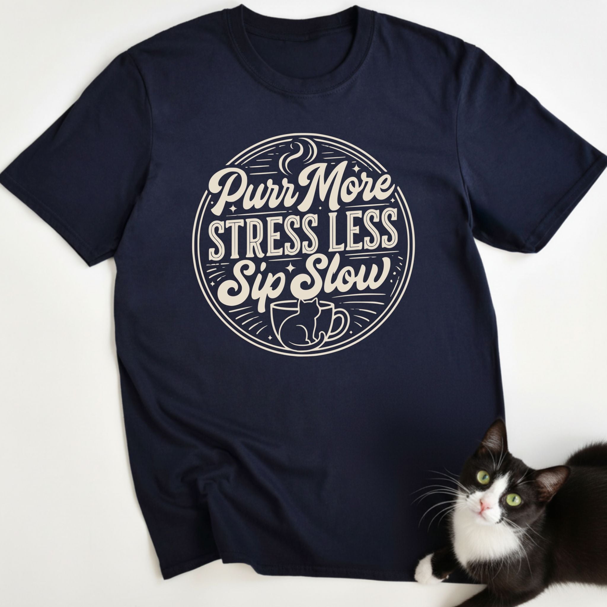 Purr More Stress Less T-Shirt