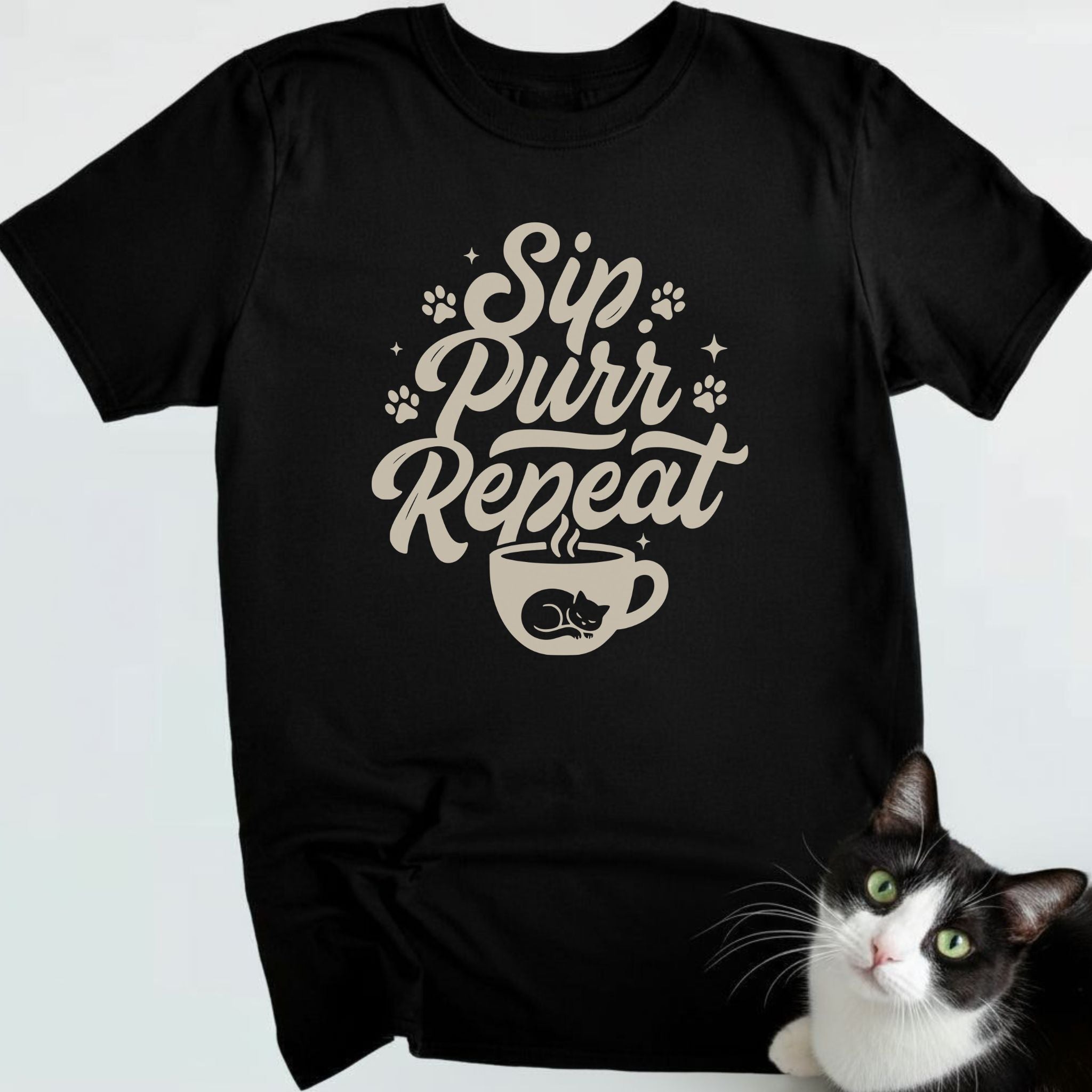 Sip. Purr. Repeat. T-Shirt