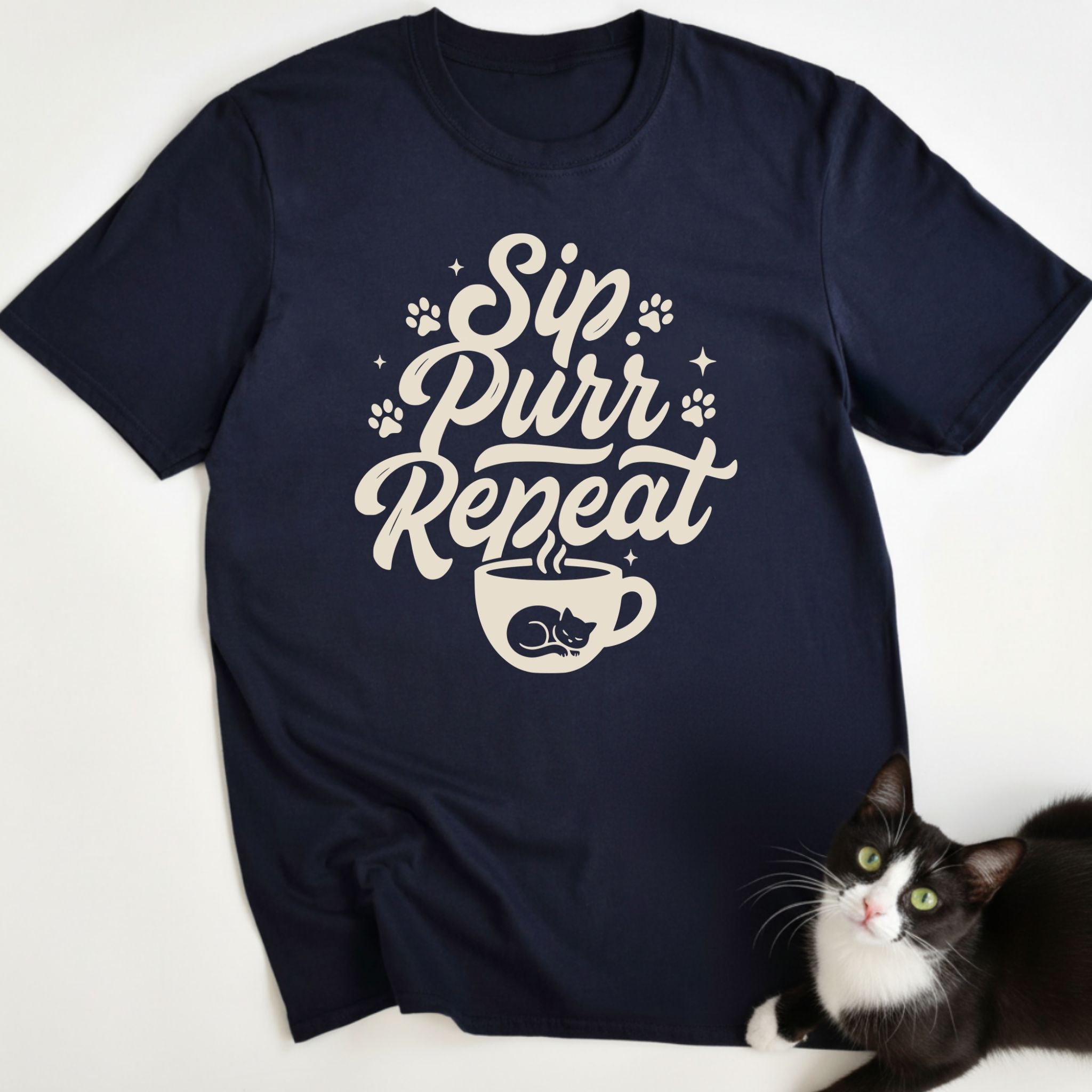 Sip. Purr. Repeat. T-Shirt
