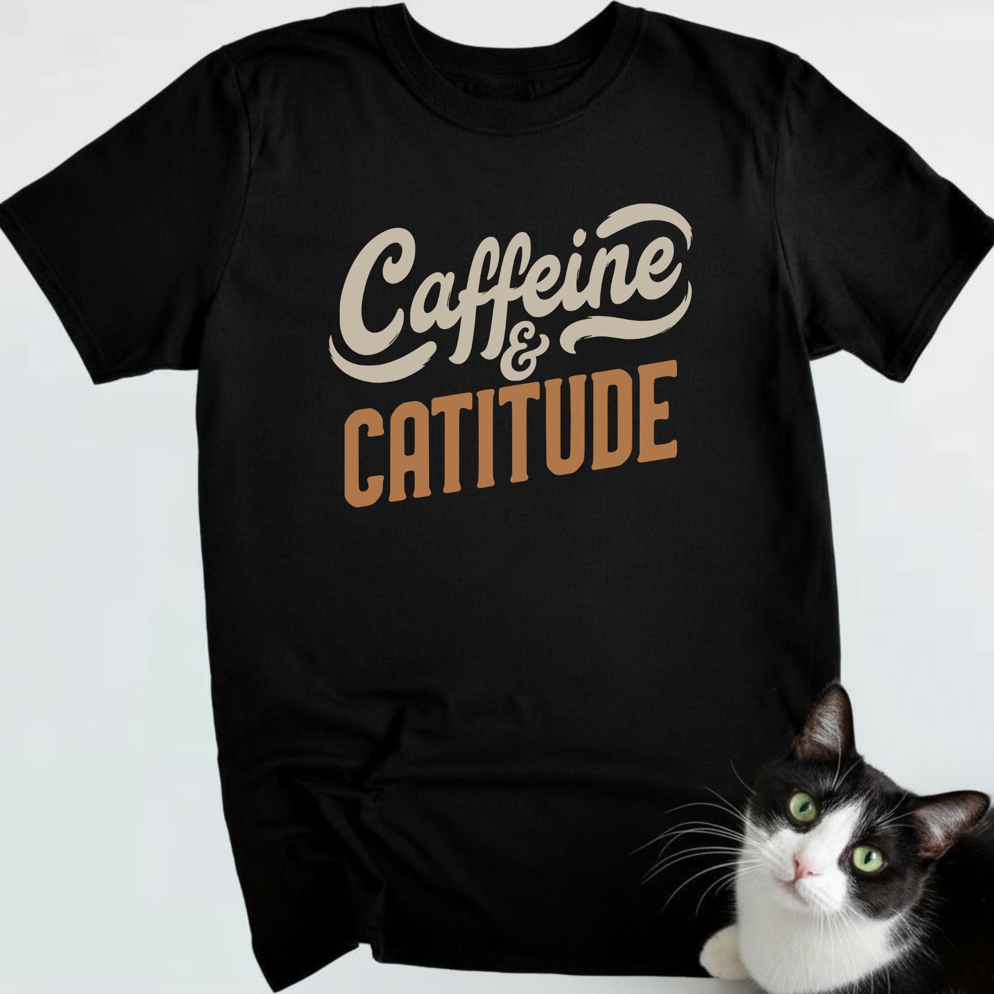 Caffeine & Catitude T-Shirt