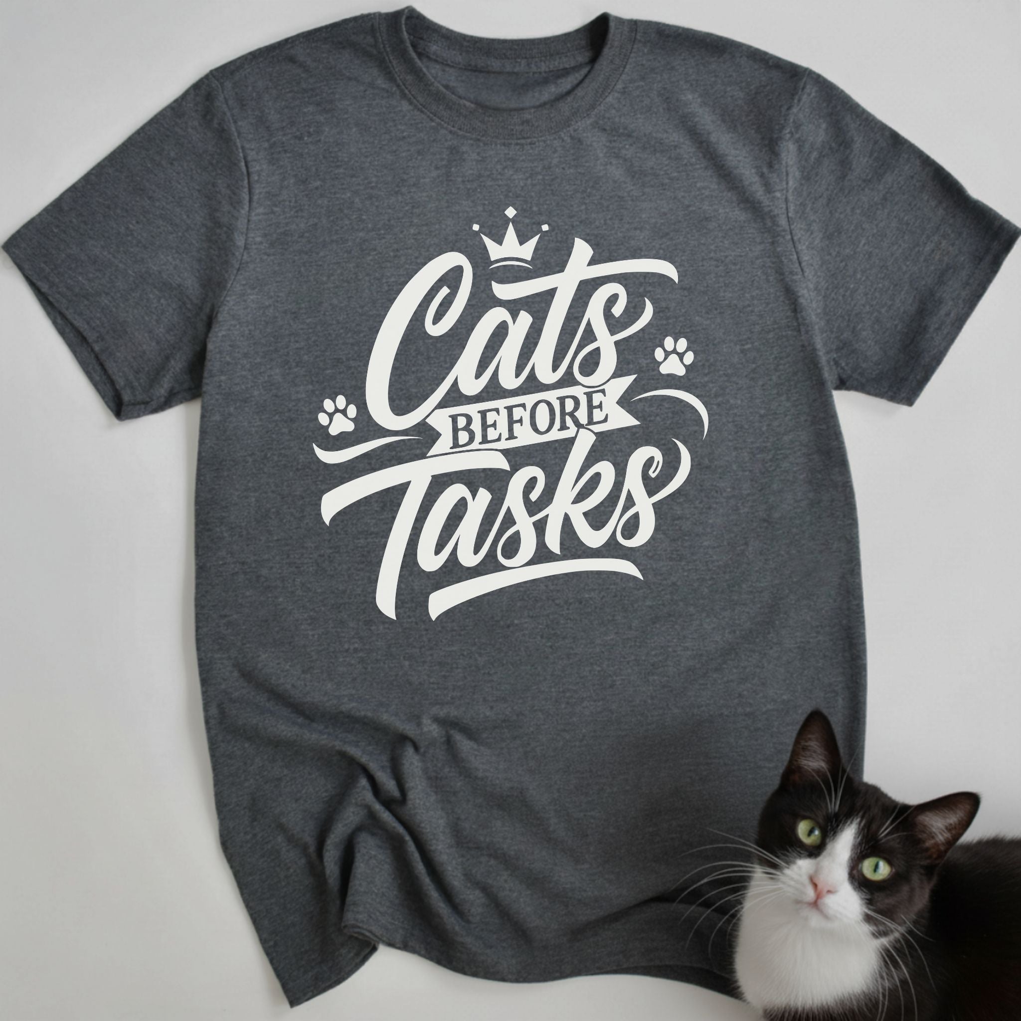 Cats Before Tasks T-Shirt