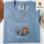 Blue jean embroidered funny cat t shirt with Before I Do cat and email design