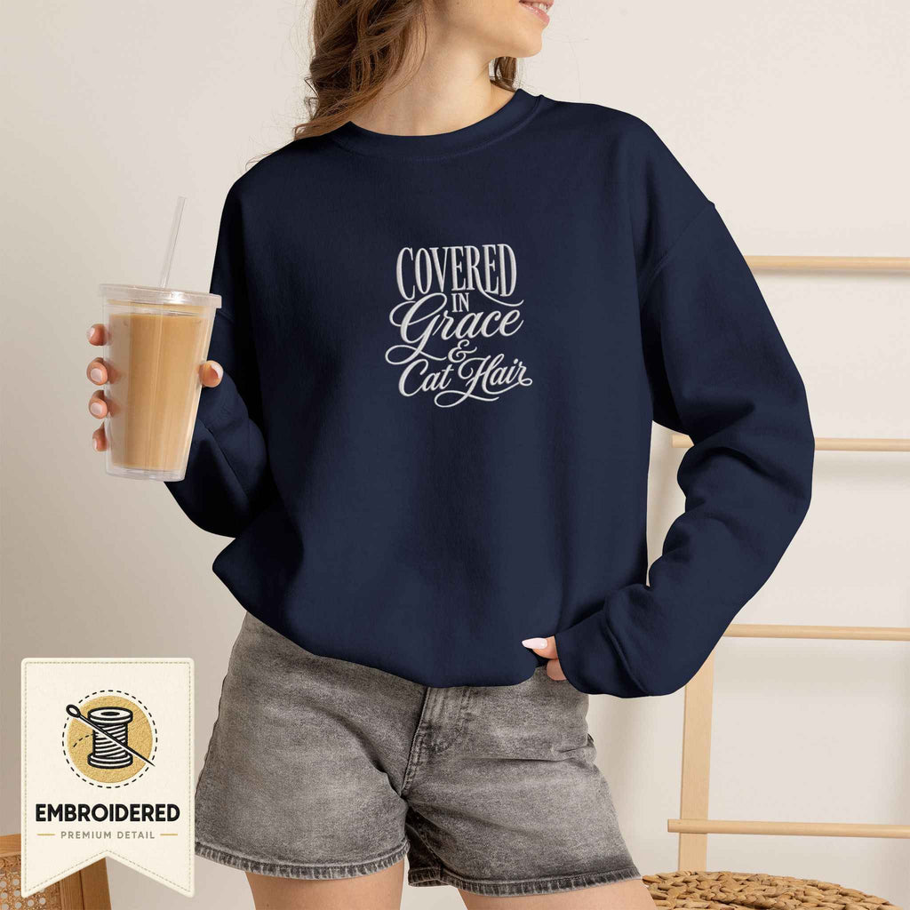 Covered In Grace Embroidered Sweatshirt