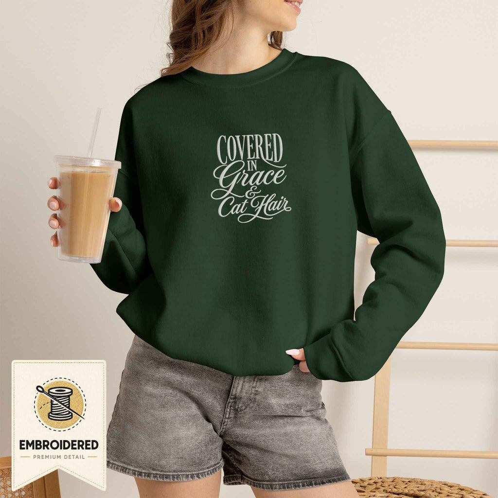 Covered In Grace Embroidered Sweatshirt