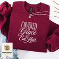 Covered In Grace Embroidered Sweatshirt
