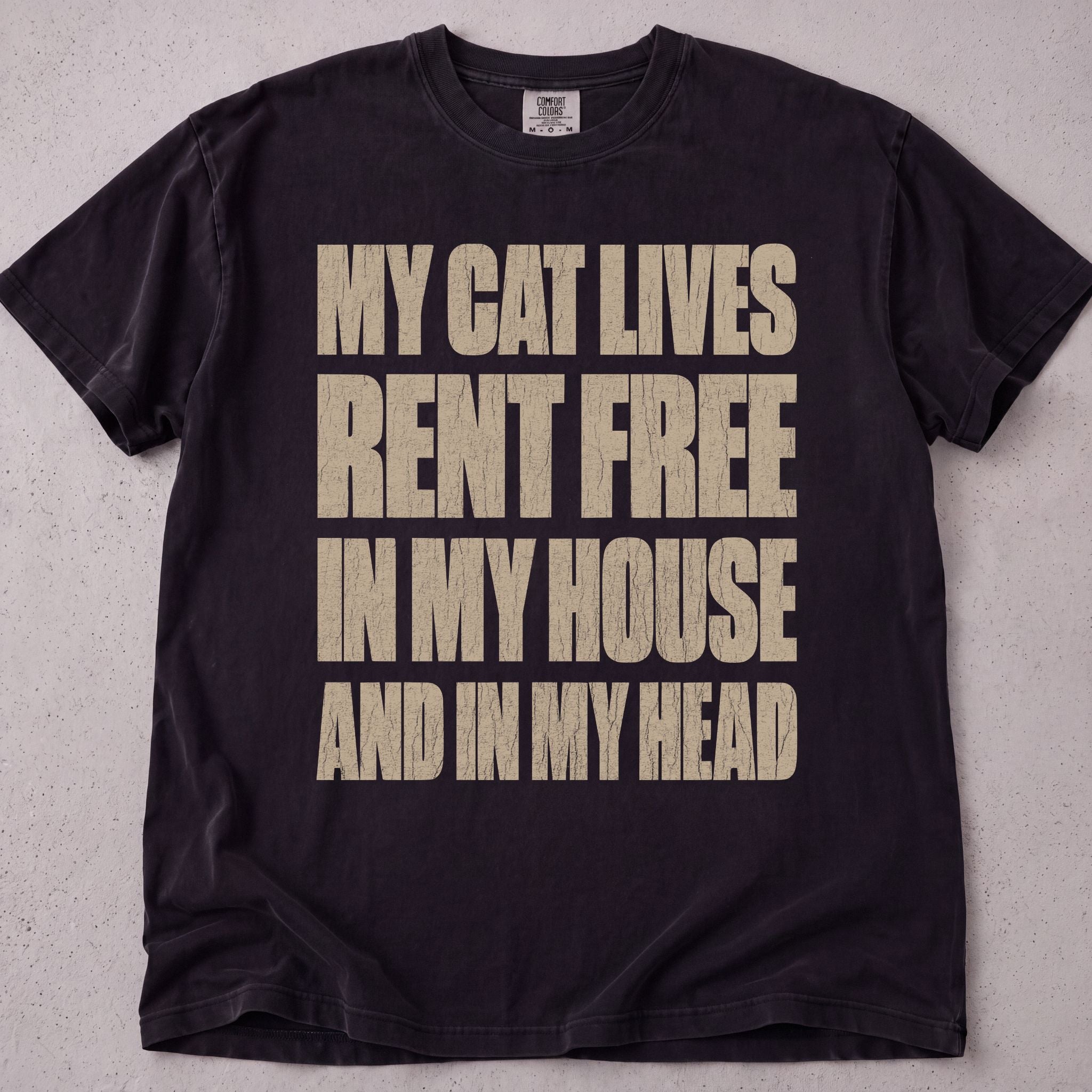 My Cat Lives Rent Free T-Shirt