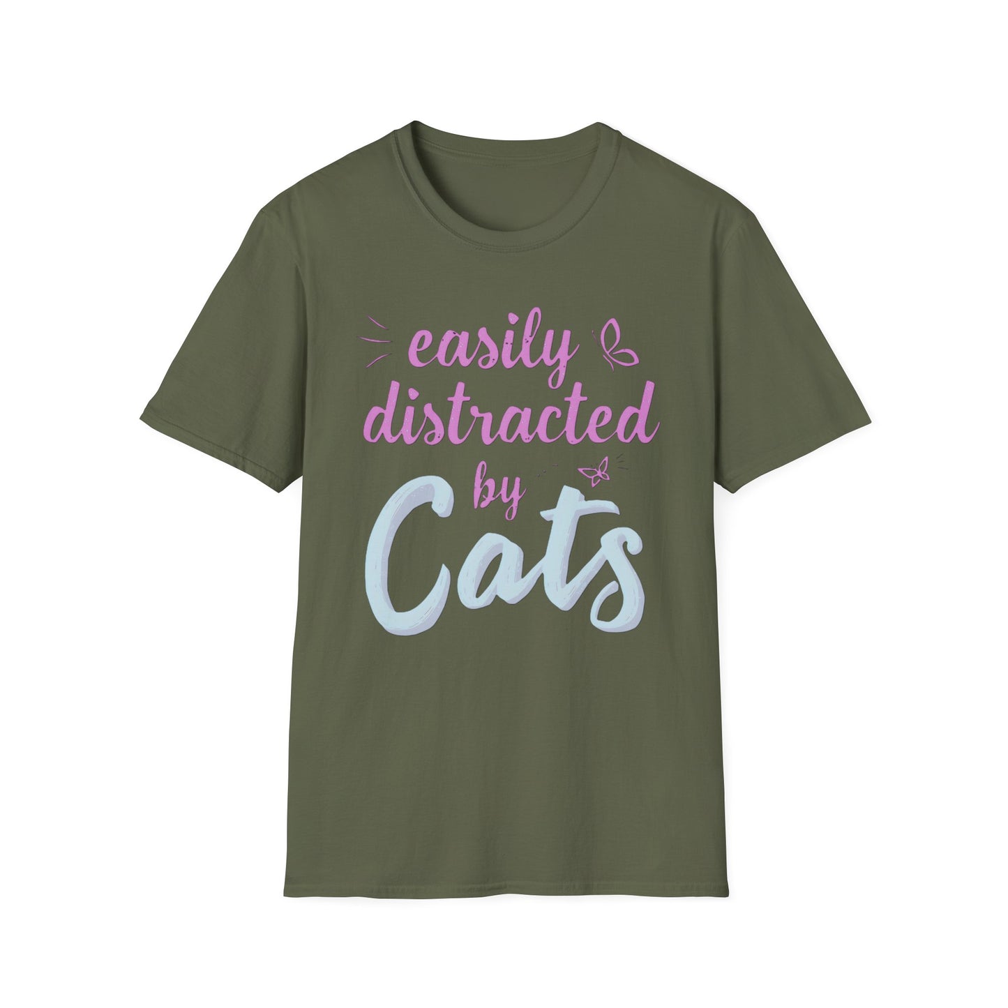Easily Distracted by Cats T-Shirt