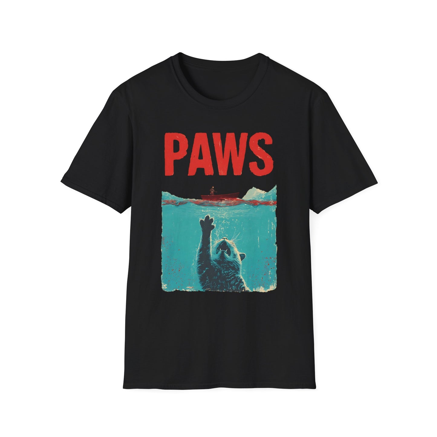 PAWS Funny Cat Parody T-Shirt