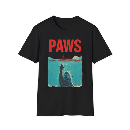 PAWS Funny Cat Parody T-Shirt